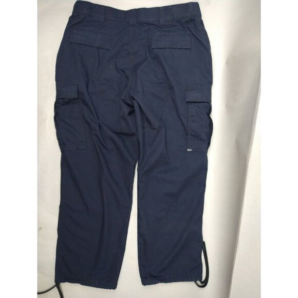 5.11 Tactical Navy Mens TDU Pant 74003 XL/short Rip Stop Drawstring - Picture 6 of 12